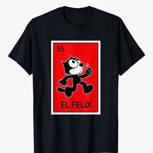 El Felix Black Graphic T-Shirt